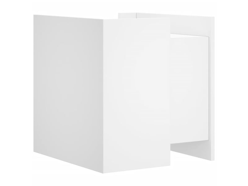  Table de chevet - cabinet de chevet - table de nuit blanc 45x50x50 cm bois d’ingénierie  - Conforama E