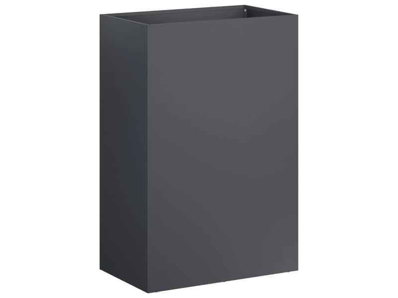  Jardinière - cache-pot de jardin anthracite 50 x 40 x 75 cm  - Conforama A