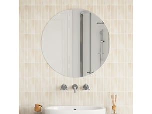 Miroir mural - miroir de décoration 70 cm rond verre