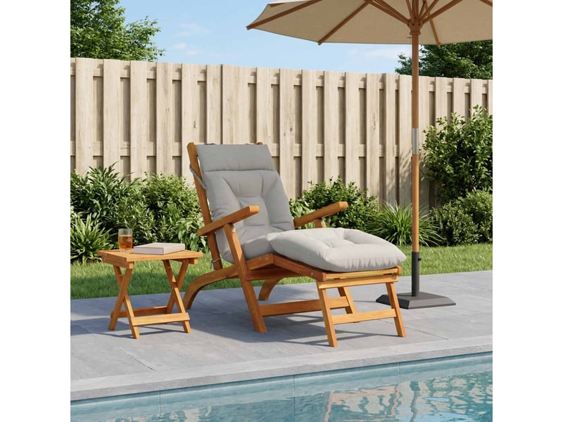  Coussin de transat, coussin pour bain de soleil vianen 100 % polyester blanc 200 x 50 x 8 cm cf56261  - Conforama B