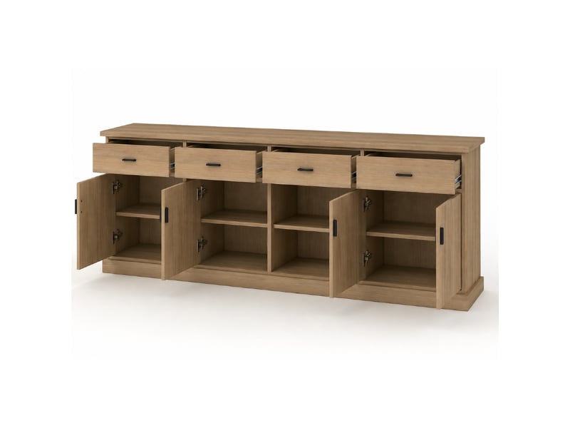  Buffet de salle à manger moderne en bois 220cm teodora  - Conforama C