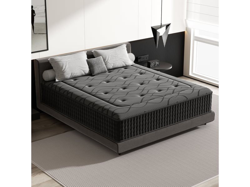  Matelas ressorts 90x200 cm de forme en mousse et ressorts, 30 cm épaisseur  - Conforama B