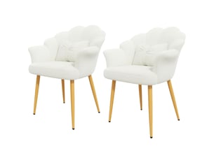 Fauteuil fixe MODFU  Polyester blanc vendu Par paire