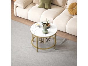 Table basse coloris blanc HOMCOM