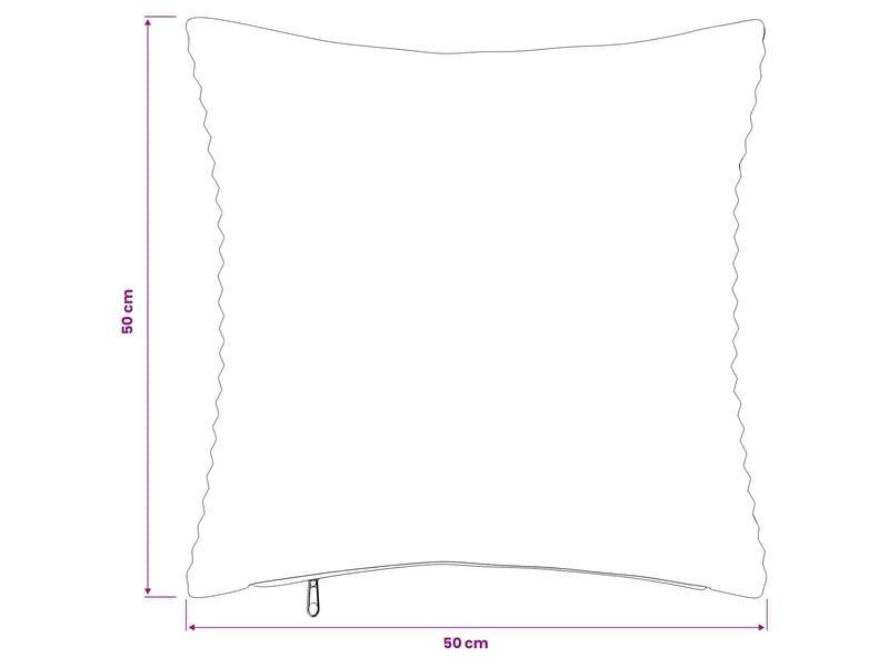  Lot de 6 housses de coussin heerlen marron 50 x 50 cm cf49928  - Conforama E