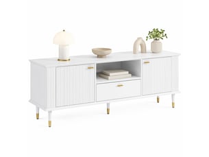 Meuble tv coloris blanc 170 cm <strong>OKMYHOME</strong> <strong></strong>