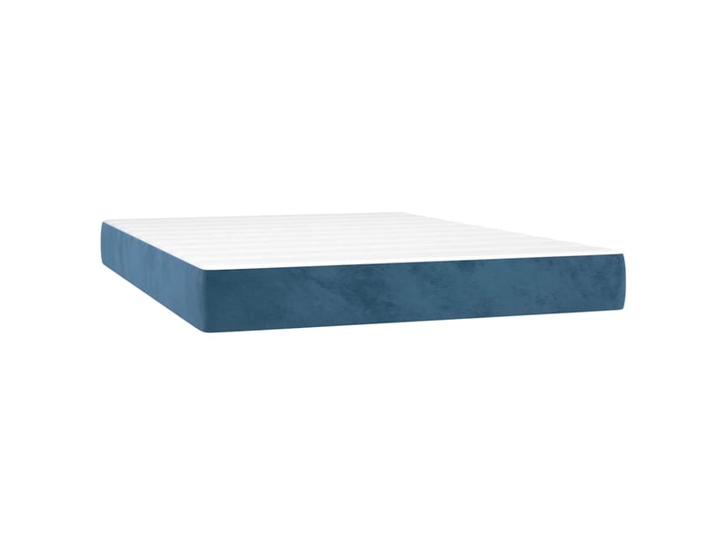  Matelas de lit à ressorts ensachés fermeté moyenne bleu foncé 140x190x20 cm  - Conforama A