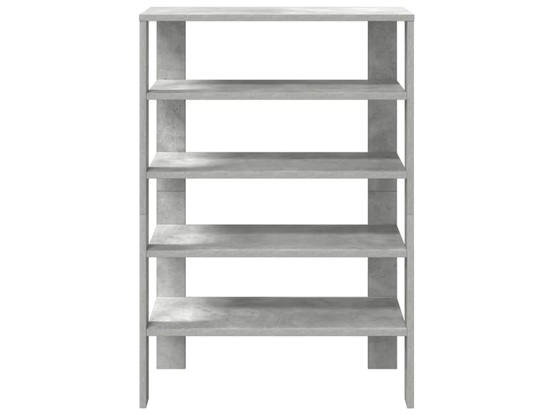  Meuble à chaussures, étagère à chaussures gris béton 61x32x87,5 cm bois d'ingénierie  - Conforama D