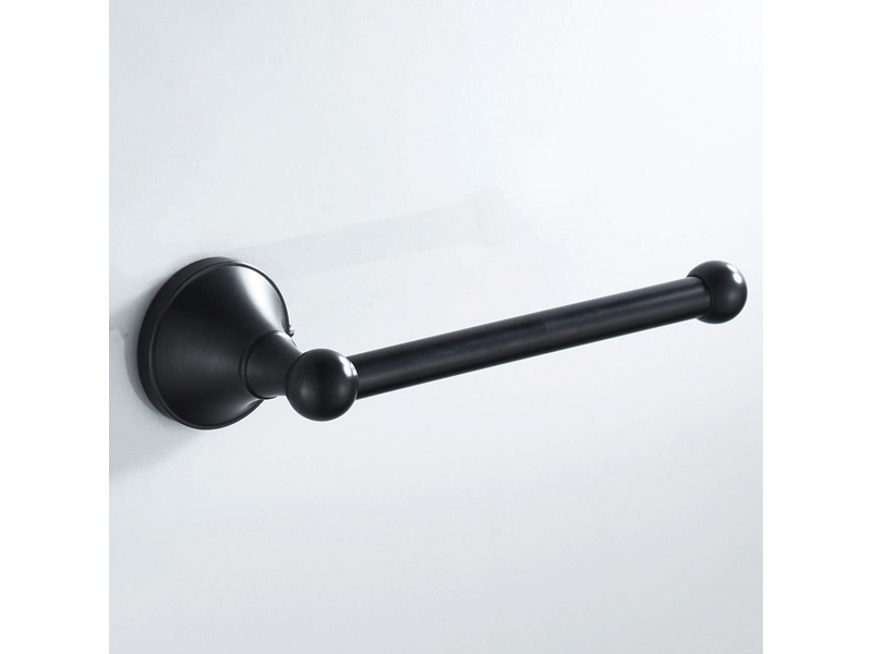  Porte-rouleau de papier toilette, montage mural en laiton, 20 cm 7,87 po, noir  - Conforama B