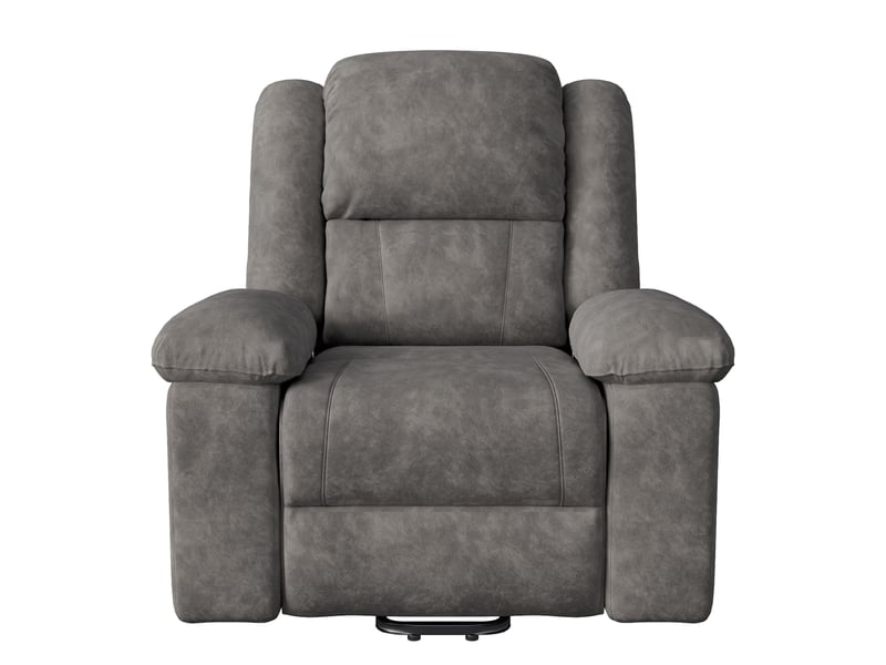  Fauteuil relax électrique - 93x93x106cm - fauteuil de massage 8 points avec chauffage et fonction relevable - gris foncé  - Conforama A