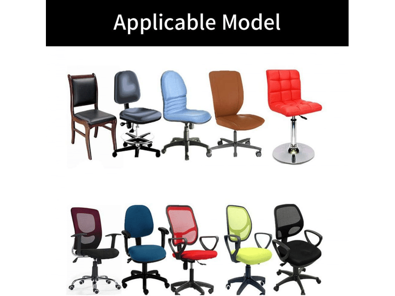  Housse de chaise de bureau universelle en microfibre élastique lavable avec accoudoirs élastiques pour fauteuils de direction confortables noir, tai XLH-ZLS-009306ZLS - Conforama E