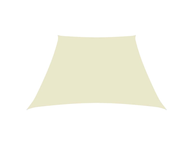  Voile de parasol - voile d'ombrage tissu oxford trapèze 24x3 m crème  - Conforama A