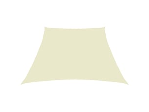 Voile de parasol - voile d'ombrage tissu oxford trapèze 24x3 m crème