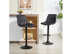 tabouret de bar assise réglable en hauteur <strong>B13643</strong> - noir vendu 1373_2