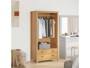 Armoire <strong></strong> <strong></strong> coloris marron largeur 84 cm
