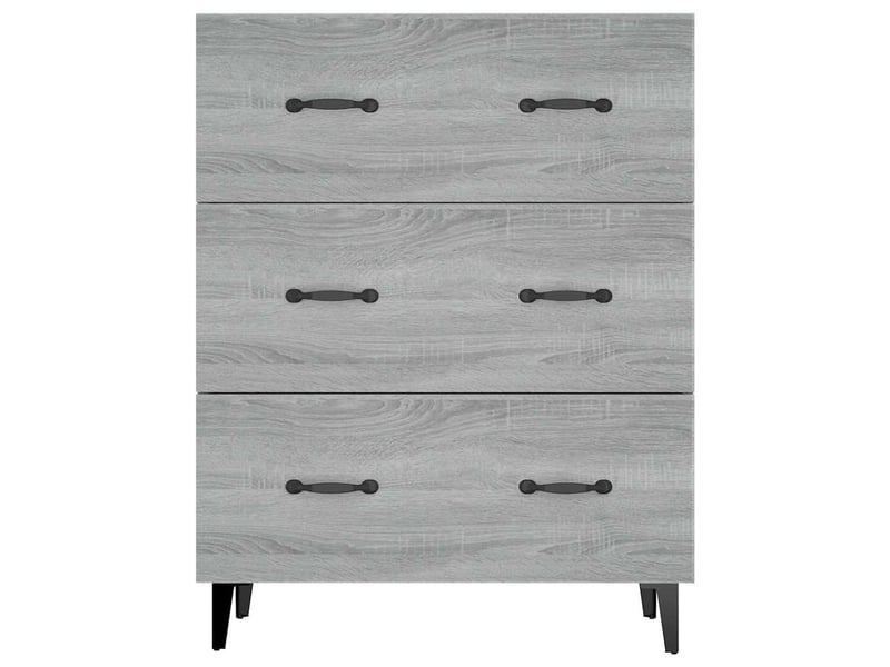  Buffet - bahut - meuble de rangement sonoma gris 69,5x34x90 cm bois d'ingénierie  - Conforama E