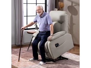 Fauteuil relax électrique  PANGIVO Simili gris