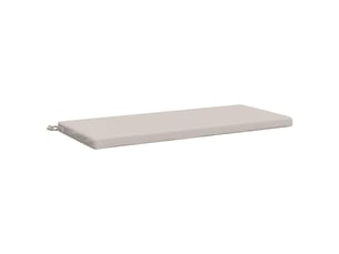 Coussin de banc, coussin d'assise, coussin de canapé soest 100 % polyester blanc 120 x 50 x 5 cm cf53030