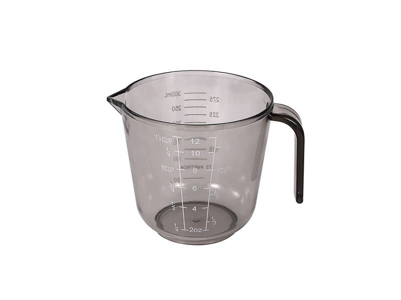  Tasse à mesurer de cuisine de 300 ml, précise pour les mesures en pâtisserie, un outil de cuisine essentiel (1 tasse à mesurer marron transparent)  - Conforama A