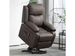 Fauteuil relax électrique <strong></strong> Simili marron