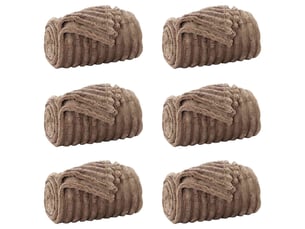 Couverture jetée de canapé 6 pcs camel 200x150 cm 4.75 kg polaire