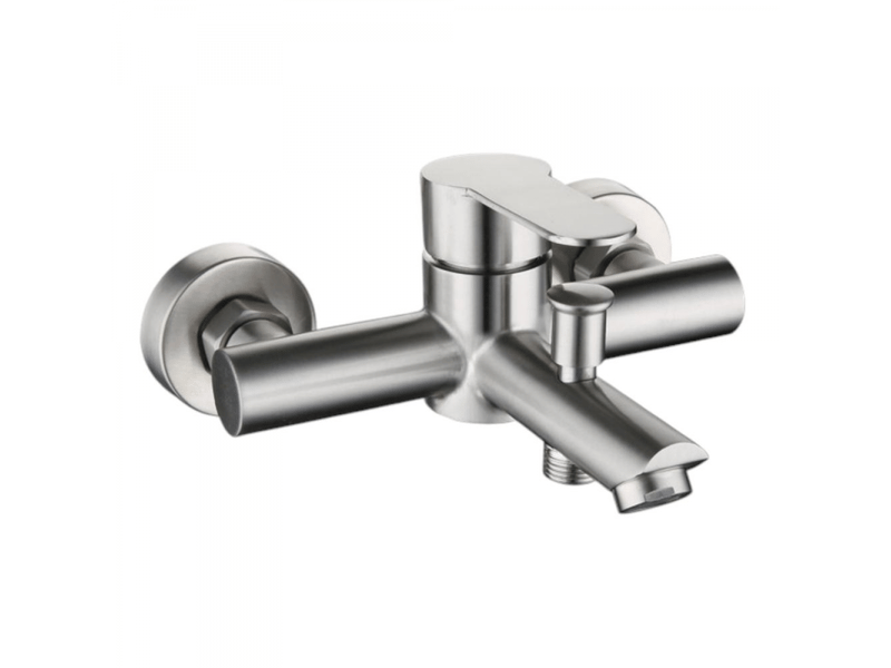  Corps de robinet de baignoire triple, acier inoxydable 304, argent brossé  - Conforama A