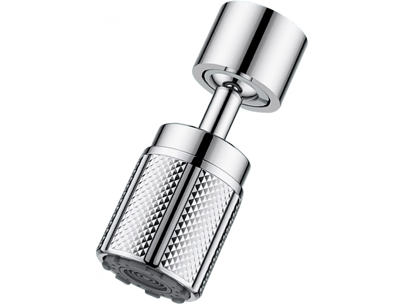  Aérateur de robinet de cuisine chromé à 360°, robinet économe en eau, 3 modes de jet, convient aux robinets de différentes tailles de filetage.  - Conforama A