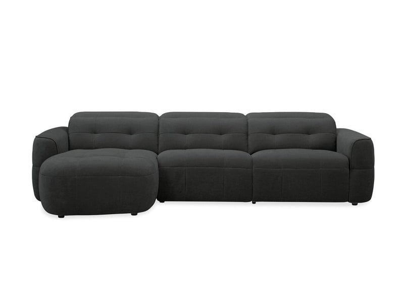  Canapé d'angle relax électrique en tissu gris ferdinand - angle gauche KM7935-M3-GRI - Conforama E