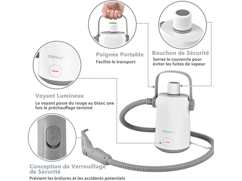 Balai vapeur - 0.3 litre(s)