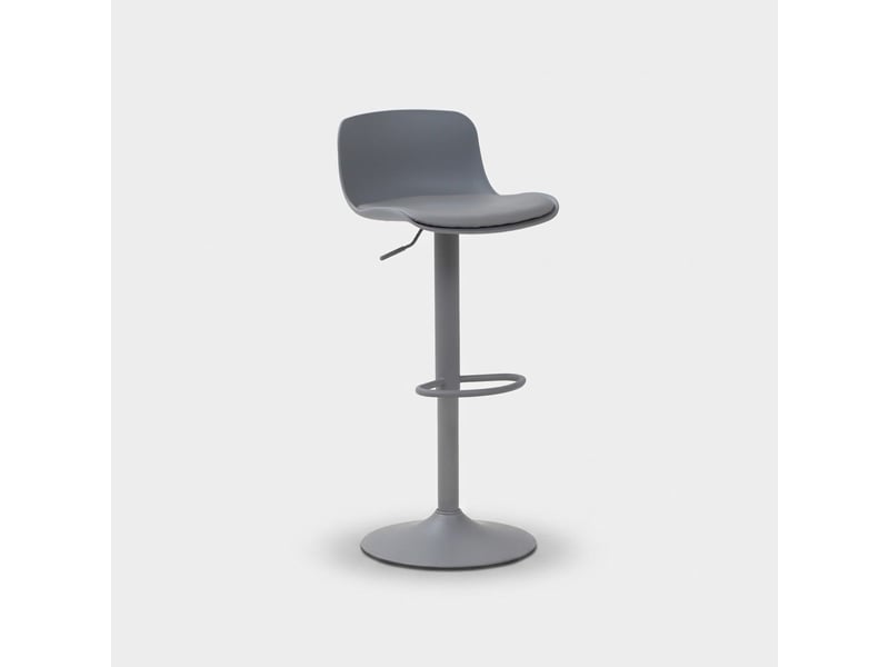  Lot de 2 tabourets de bar hauts pivotants et réglables samoa - gris  - Conforama C
