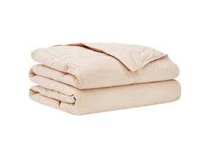 Couette - duvet d'été beige 240 x 260 cm 100% kapok naturel