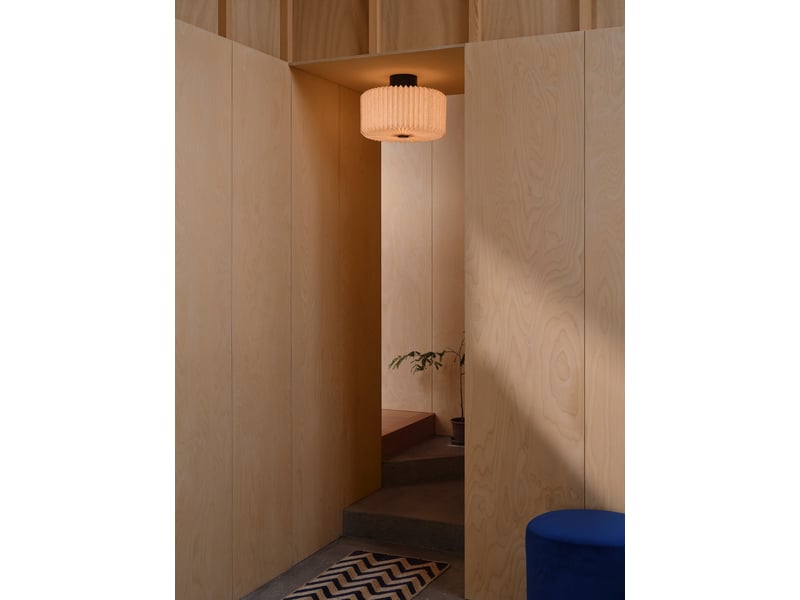  Plafonnier vivienne textile noir , h. 27 - ip20 - e27 nordlux intérieur 2612206003 - Conforama B