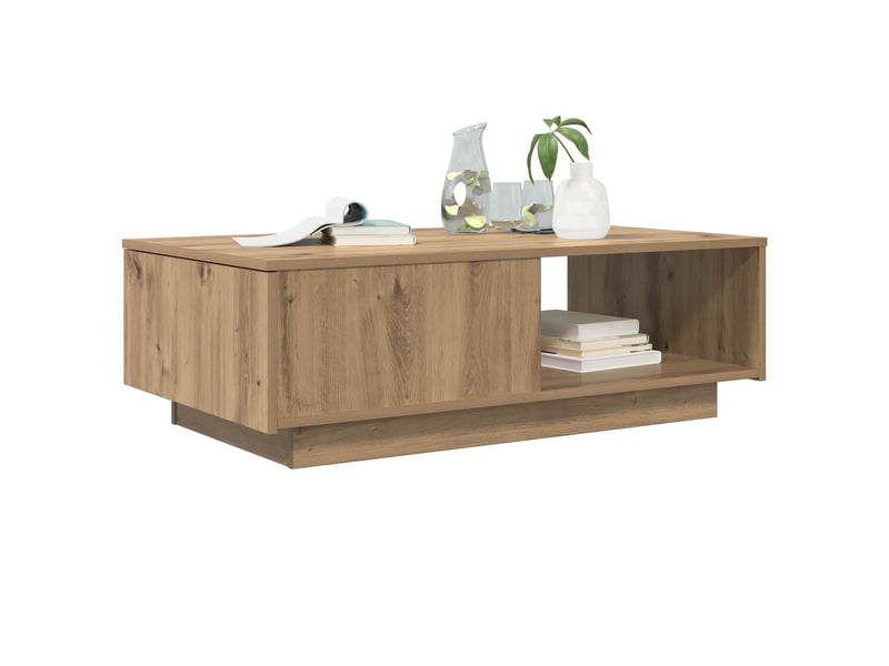  Table basse - table de salon - table à thé chêne artisanal 95 x 55 x 31 cm bois d'ingénierie  - Conforama C