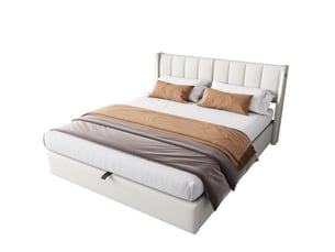 Lit coffre 180x200 cm    coloris blanc