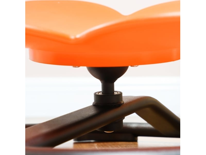  Siège rotatif sensoriel enfant 55 x 55 x 26 cm orange en plastique, équilibre et coordination dès 3 ans  - Conforama E