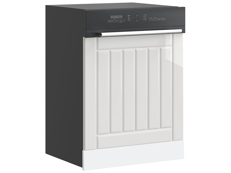  Panneau de lave-vaisselle blanc brillant bois ingénierie shl2153  - Conforama B
