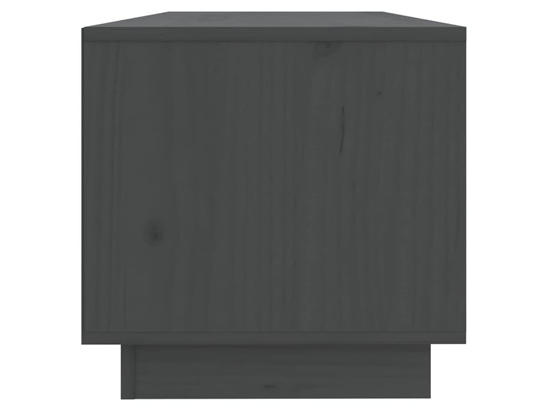  Meuble tv - banc tv - meuble de rangement gris 90x35x35 cm bois de pin massif  - Conforama D
