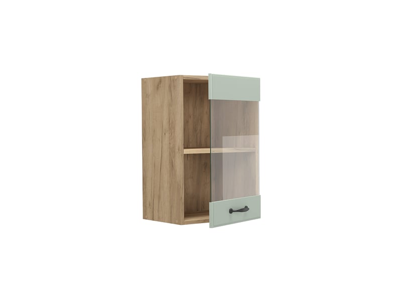 Vicco armoire en verre, mint campagnechêne doré, 40cm - Conforama E