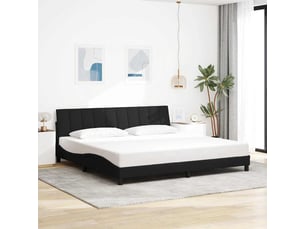 Lit 2 places 200x200 cm coloris noir