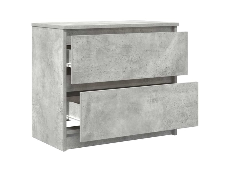  Meuble tv - banc tv - meuble de rangement gris béton 60x35x54 cm bois d'ingénierie  - Conforama E