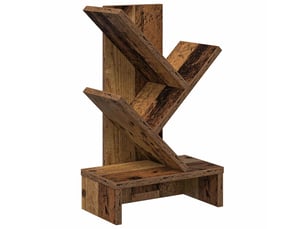 Étagère arbre 3 niveaux, étagère de rangement 30 x 18 x 48 cm bois d'ingénierie shl2959