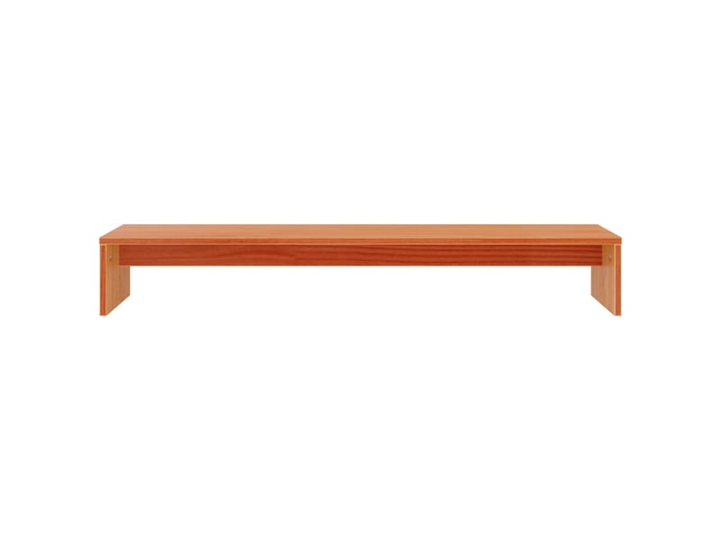  Support de moniteur miel 100 x 27 x 15 cm bois de pin solide brun 02_0029222  - Conforama B