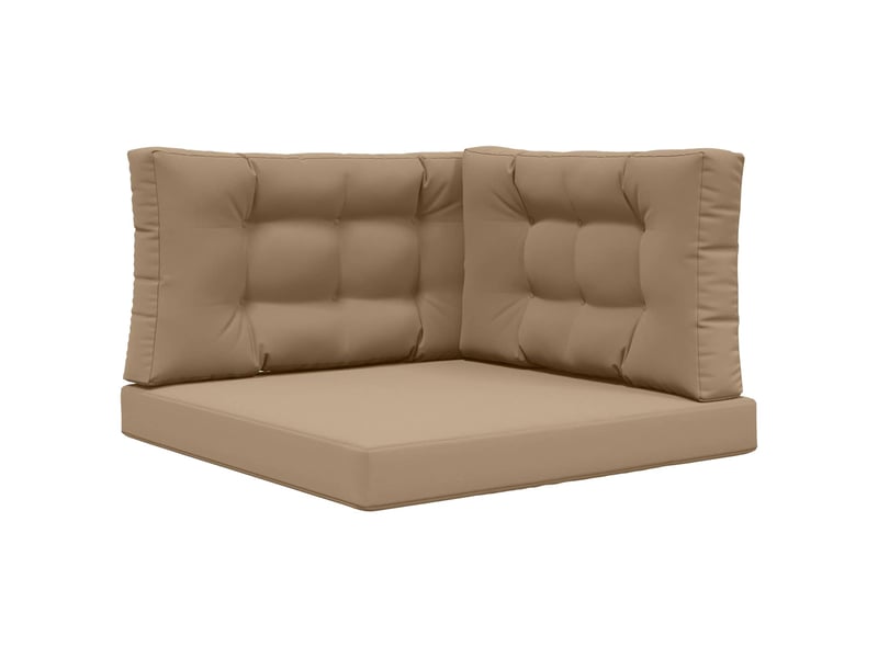  Coussin de canapé d'extérieur, coussin de chaise polyester taupe 80 x 80 cm cf54169  - Conforama A