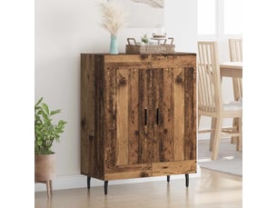 Buffet - bahut - meuble de rangement bois ancien 69,5 x 34 x 90 cm bois d'ingénierie et fer
