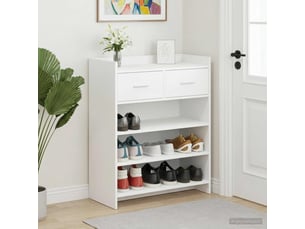Meuble à chaussures 3 paire(s)  <strong></strong>  <strong></strong> coloris blanc