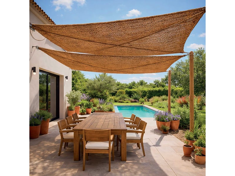 Toile d'ombrage en fibre de coco - werka pro 3 x 4 m  - Conforama B