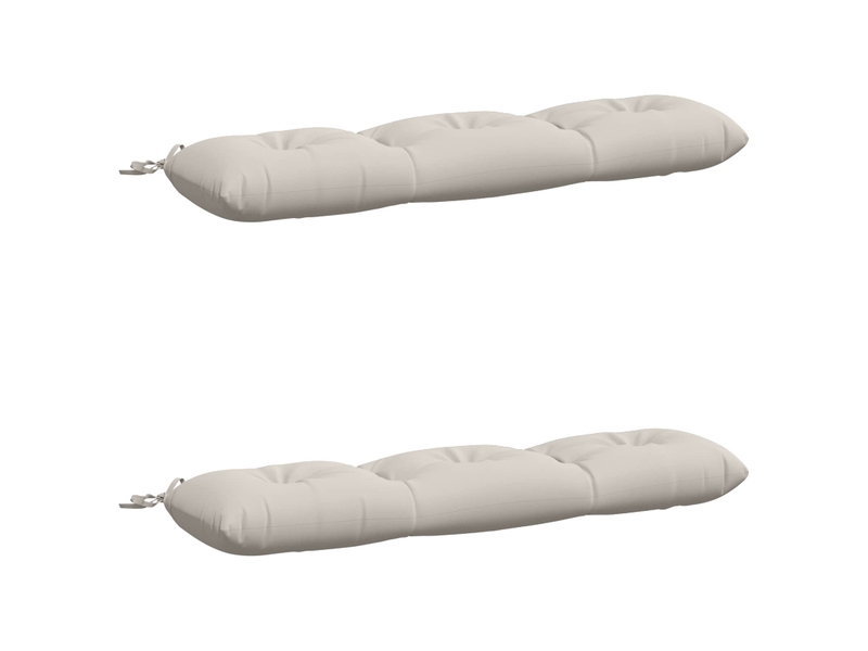  Lot de 2 coussins de banc, coussins d'assise vianen 100 % polyester blanc cf57636  - Conforama A
