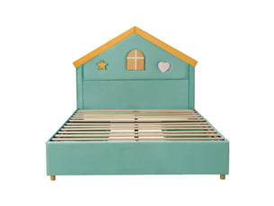 Lit cabane 140x200 cm <strong></strong> <strong></strong> coloris bicolore