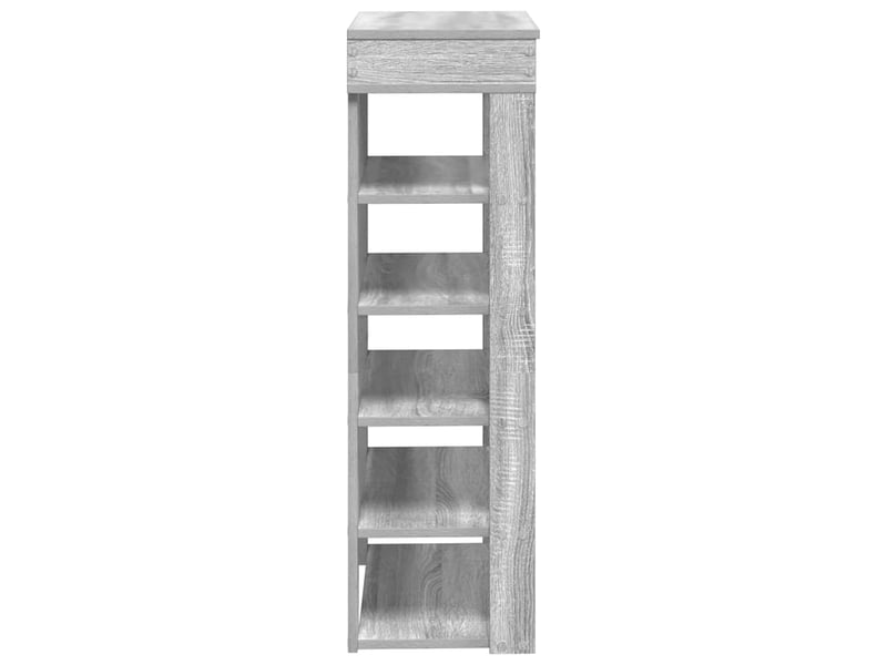  Meuble à chaussures, étagère à chaussures sonoma gris 60x30x98 cm bois d'ingénierie  - Conforama E