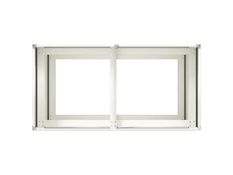  Jardinière - bac à fleurs blanc 80x40x80 cm acier laminé à froid  - Conforama E